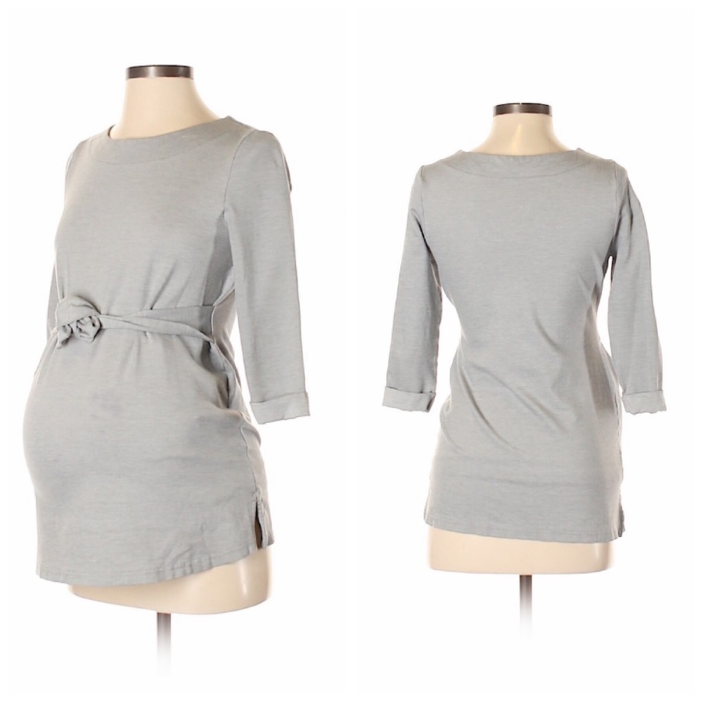 Ava maternity top, size XS light grey